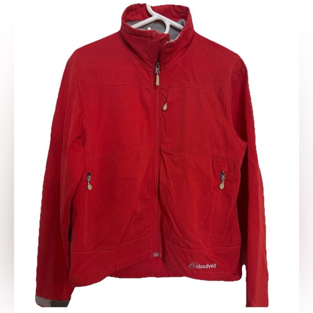 Cloudveil Red Softshell Mountain Jacket-Women’s M-Windstopper Outdoors Hiking